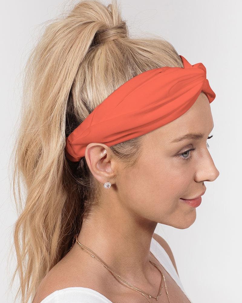 Mina Orange & Red Twist Knot Headband Set - Blissfully Brand