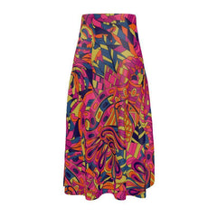 Lina Silk A-line Midi Skirt - Blissfully Brand