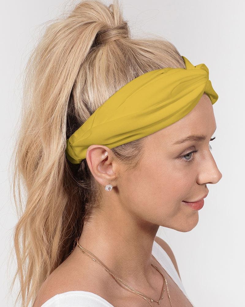 Ela Twist Knot 3 piece Headband Set - Vivid Pink - Marigold - Tangerine