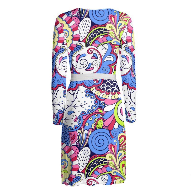 Sechia Wrap Dress - Blissfully Brand