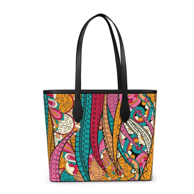 Taki Leather Shopper Tote - Blissfully Brand