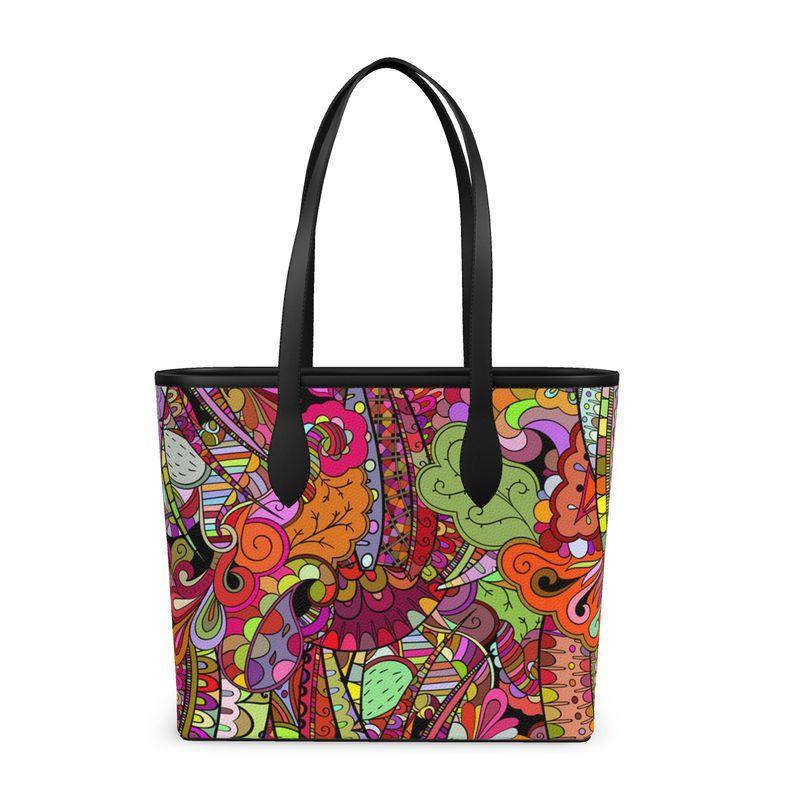 Betsu Leather Shopper Tote - Blissfully Brand