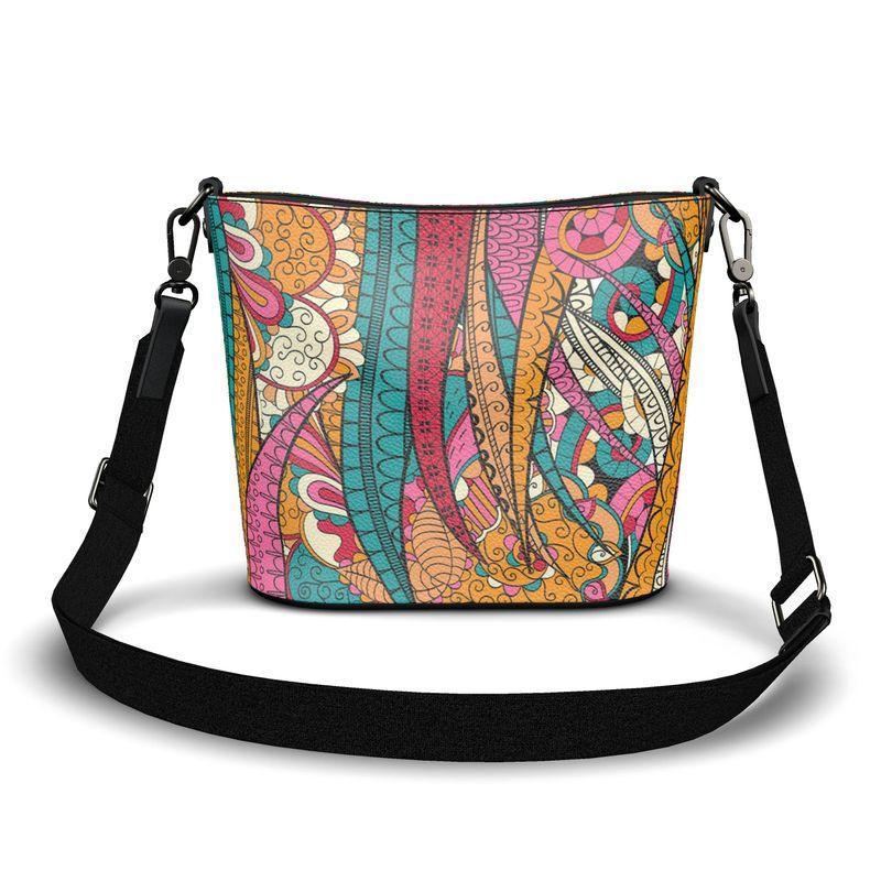 Taki Large Leather Bucket Tote - Blissfully Brand