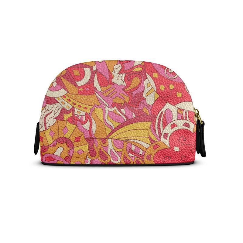 Decora Leather Makeup Bag - Blissfully Brand