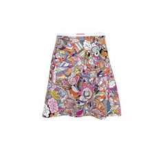 Kyuka Knee Length Skater Skirt - Blissfully Brand