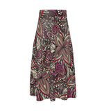 Unia Silk A-line Midi Skirt - Blissfully Brand