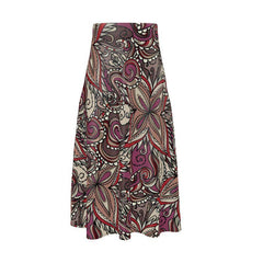 Unia Silk A-line Midi Skirt - Blissfully Brand
