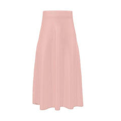 Amai Pink Silk A-line Midi Skirt - Blissfully Brand
