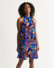 Jina Halter Flare Dress - Blissfully Brand