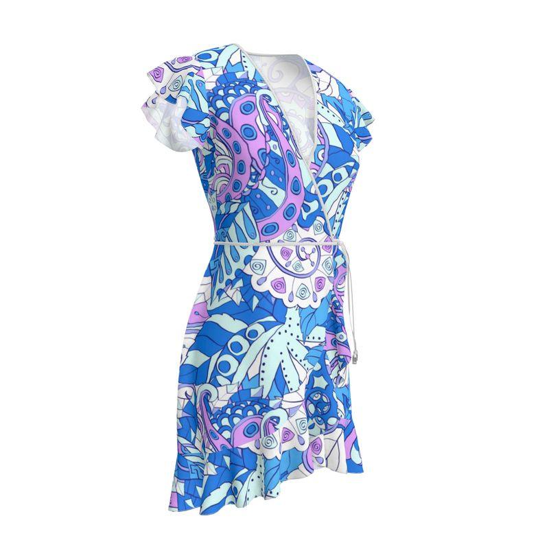 Imi Flounce Wrap Dress - Blissfully Brand