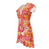 Decora Flounce Wrap Dress - Blissfully Brand