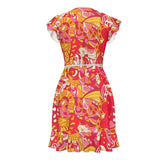 Decora Flounce Wrap Dress - Blissfully Brand