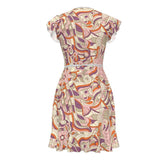 Amai Flounce Wrap Dress - Blissfully Brand