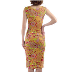 Popsica Bodycon Split Leg Midi Dress - Blissfully Brand
