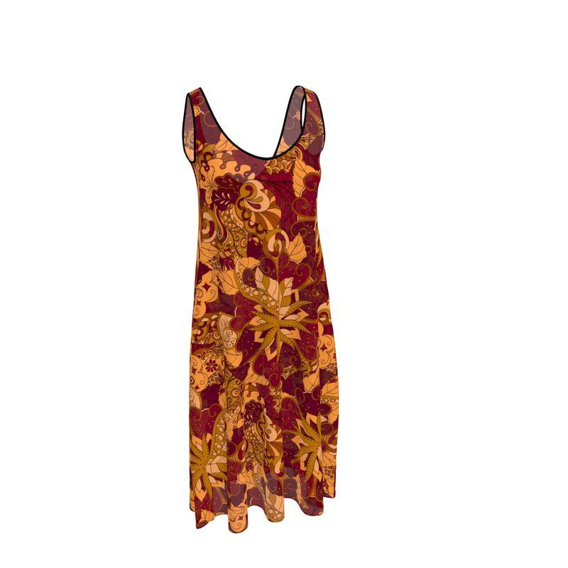 Renai Midi Crepe Tank Dress - Blissfully Brand