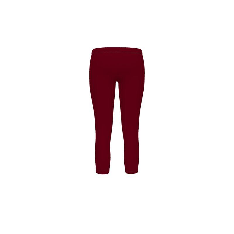 Renai Venetian Red LYCRA® Mid-Rise Capri Leggings - Blissfully Brand