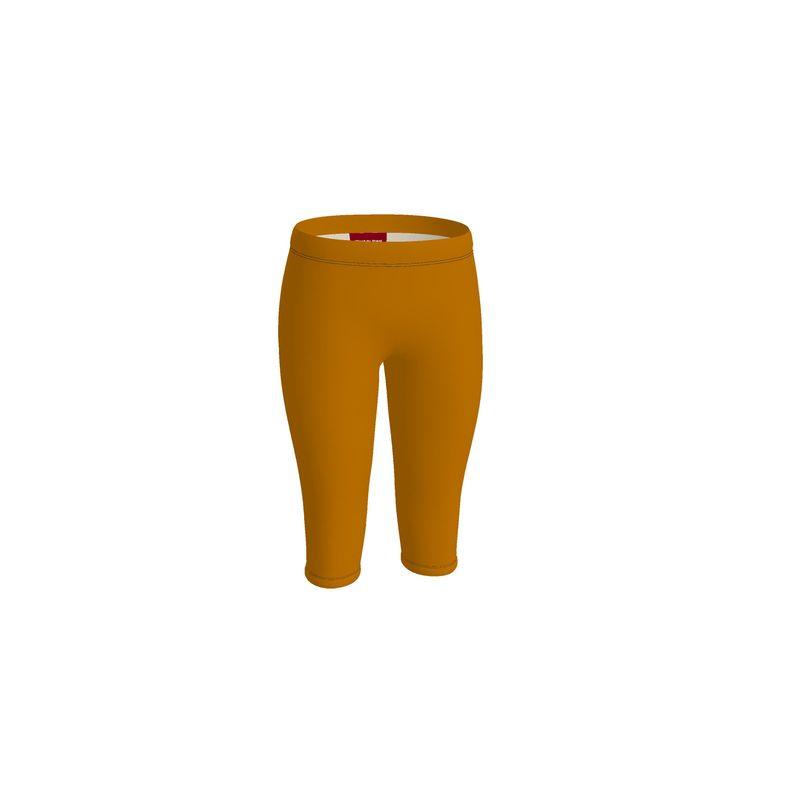 Renai Indochine Orange LYCRA® Mid-Rise Cropped Leggings - Blissfully Brand