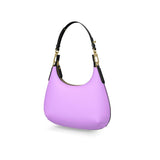 Imi Mauve Violet Small Leather Curve Bag - Blissfully Brand