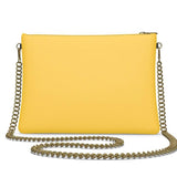 Decora Sunglow Yellow Crossbody Leather Chain Bag - Blissfully Brand