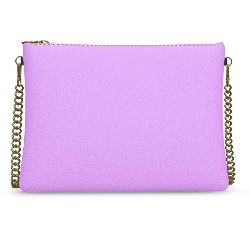 Imi Mauve Violet Crossbody Leather Chain Bag - Blissfully Brand