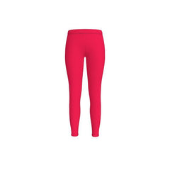 Pena Radical Red Vibrant LYCRA Mid-Rise Leggings Coordinates Bright Bold Plus Size Workout Gym Yoga Handmade in England