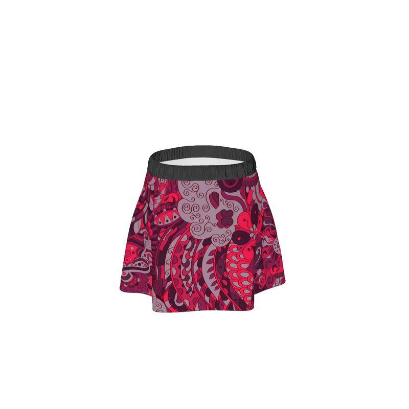 Pena Elastic Waist Tie Mini Skirt - Blissfully Brand