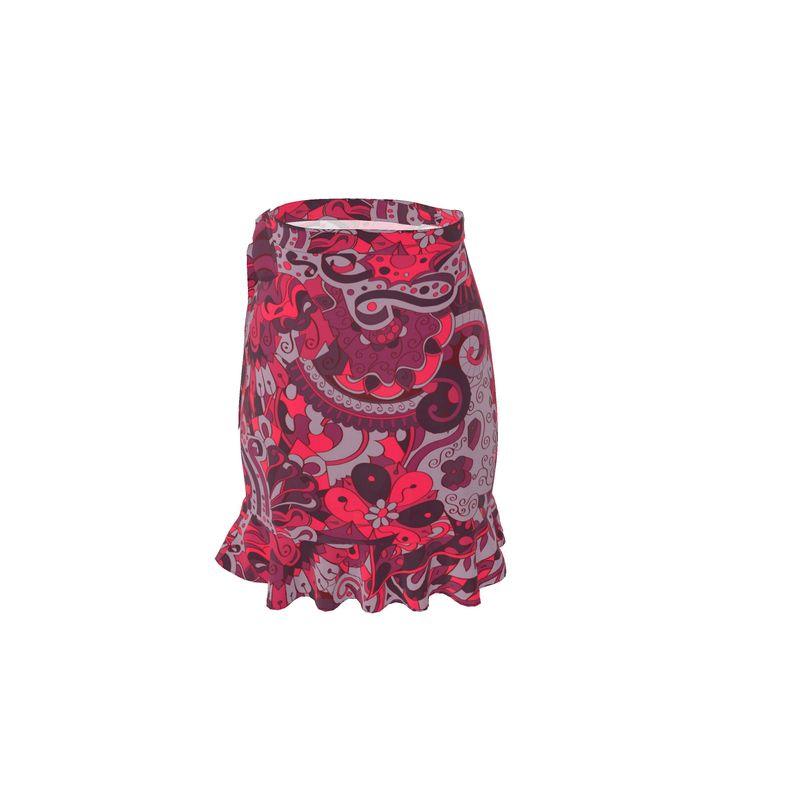 Pena Wrap Mini Flounce Skirt - Blissfully Brand