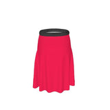 Pena Radical Red Elastic Waist Tie Midi Skirt - Blissfully Brand