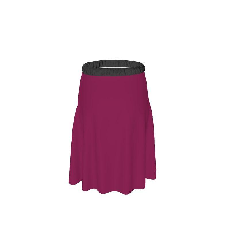 Pena Camelot Red Elastic Waist Tie Midi Skirt - Blissfully Brand