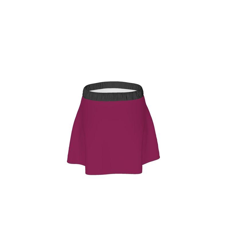 Pena Camelot Red Elastic Waist Tie Mini Skirt - Blissfully Brand