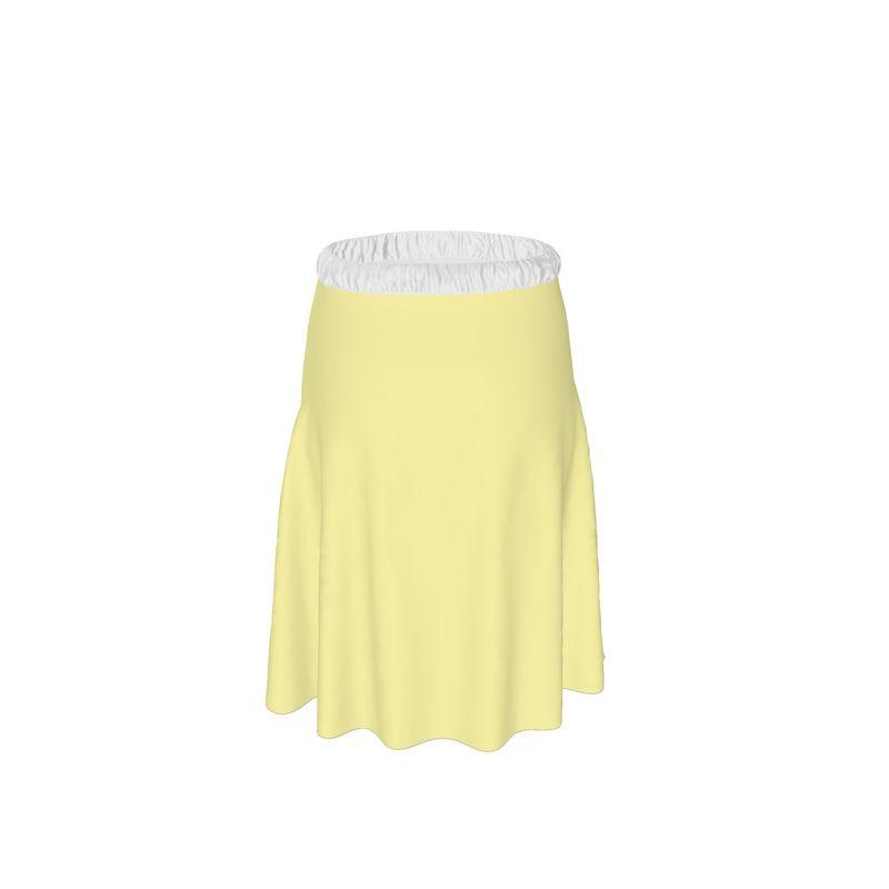 Sechia Drover Yellow Elastic Waist Tie Midi Skirt - Blissfully Brand