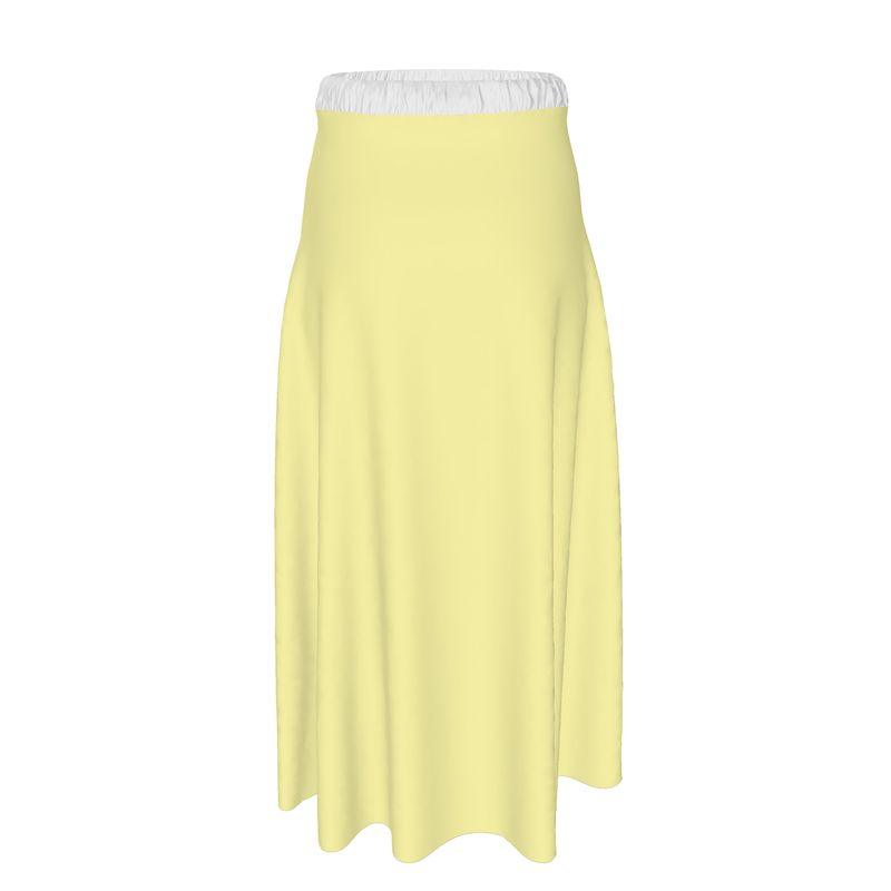 Sechia Drover Yellow Elastic Waist Tie Maxi Skirt - Blissfully Brand