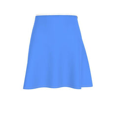 Sechia Cornflower Blue Knee Length Skater Skirt - Blissfully Brand