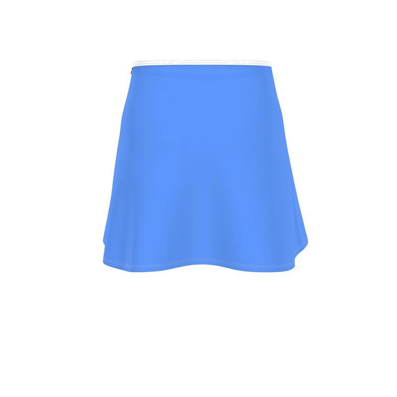 Sechia Cornflower Blue Mini Skater Skirt - Blissfully Brand