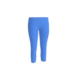 Sechia Cornflower Blue LYCRA® Capri Mid-Rise Leggings - Blissfully Brand