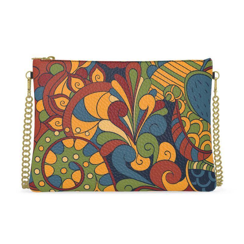 Ebisa Crossbody Leather Chain Bag - Blissfully Brand