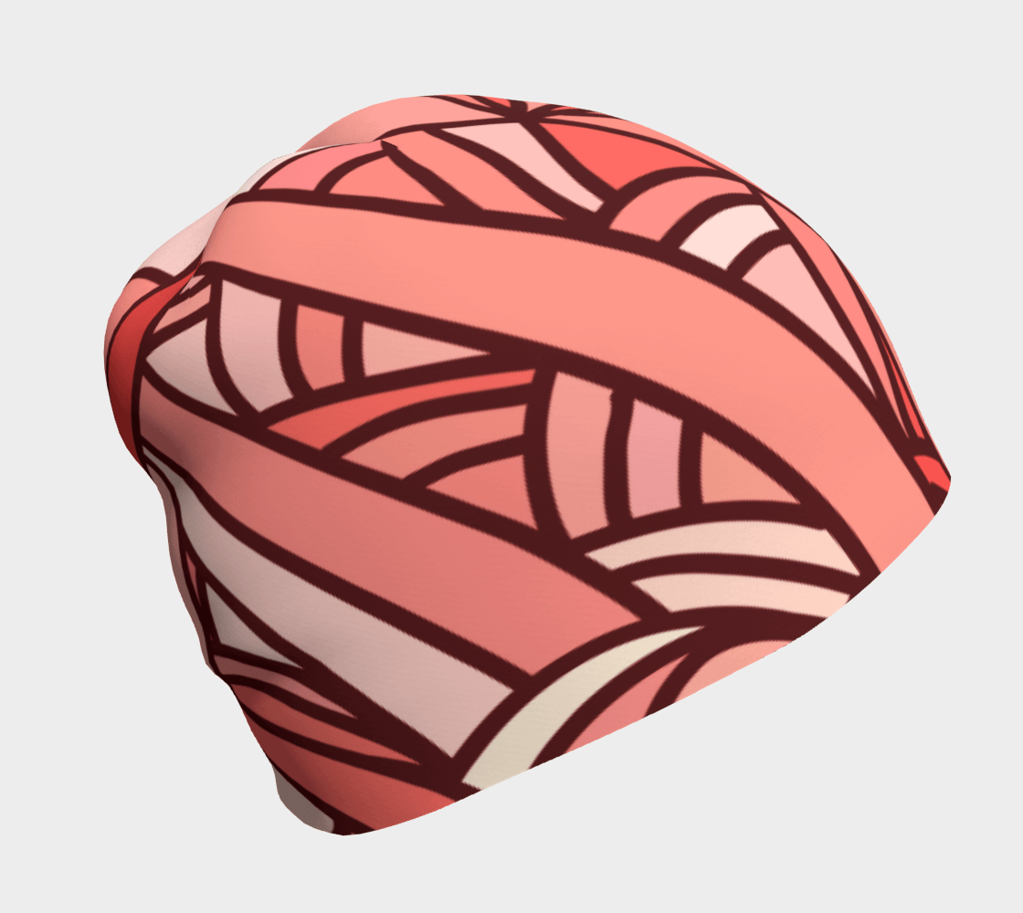 Citra Beanie - Abstract Geometric Print | Bamboo Lining