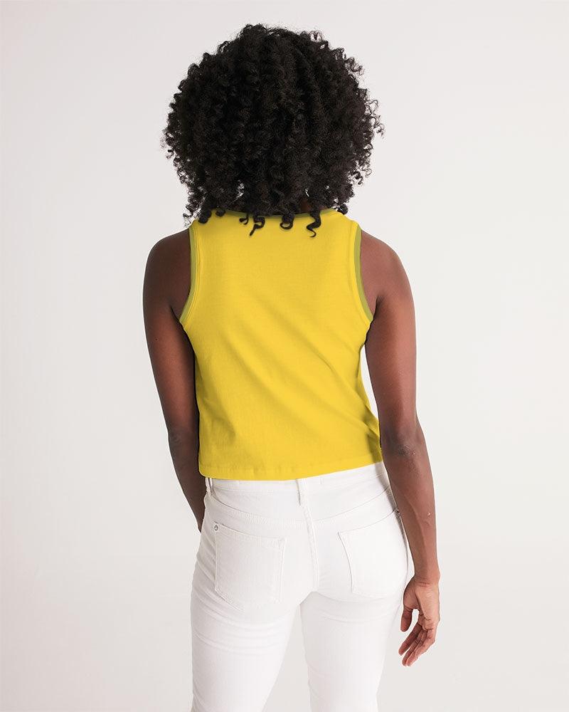 Mimosa Yellow Cropped Tank Top - Blissfully Brand