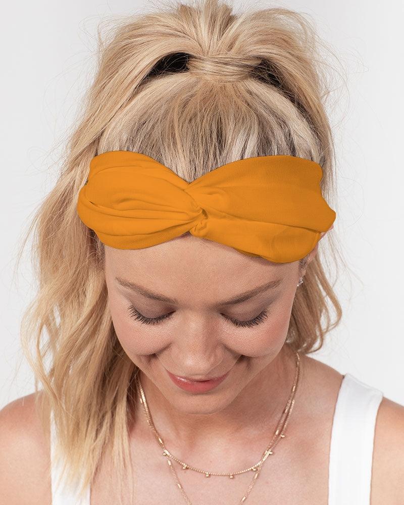 Ela Twist Knot 3 piece Headband Set - Vivid Pink - Marigold - Tangerine