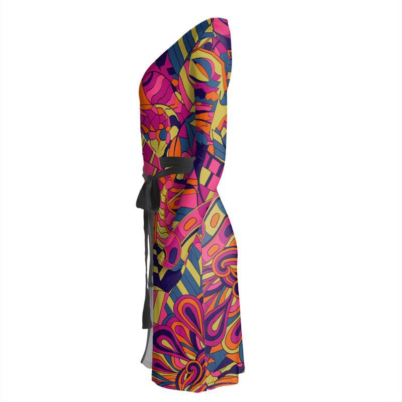 Lina Wrap Dress - Blissfully Brand