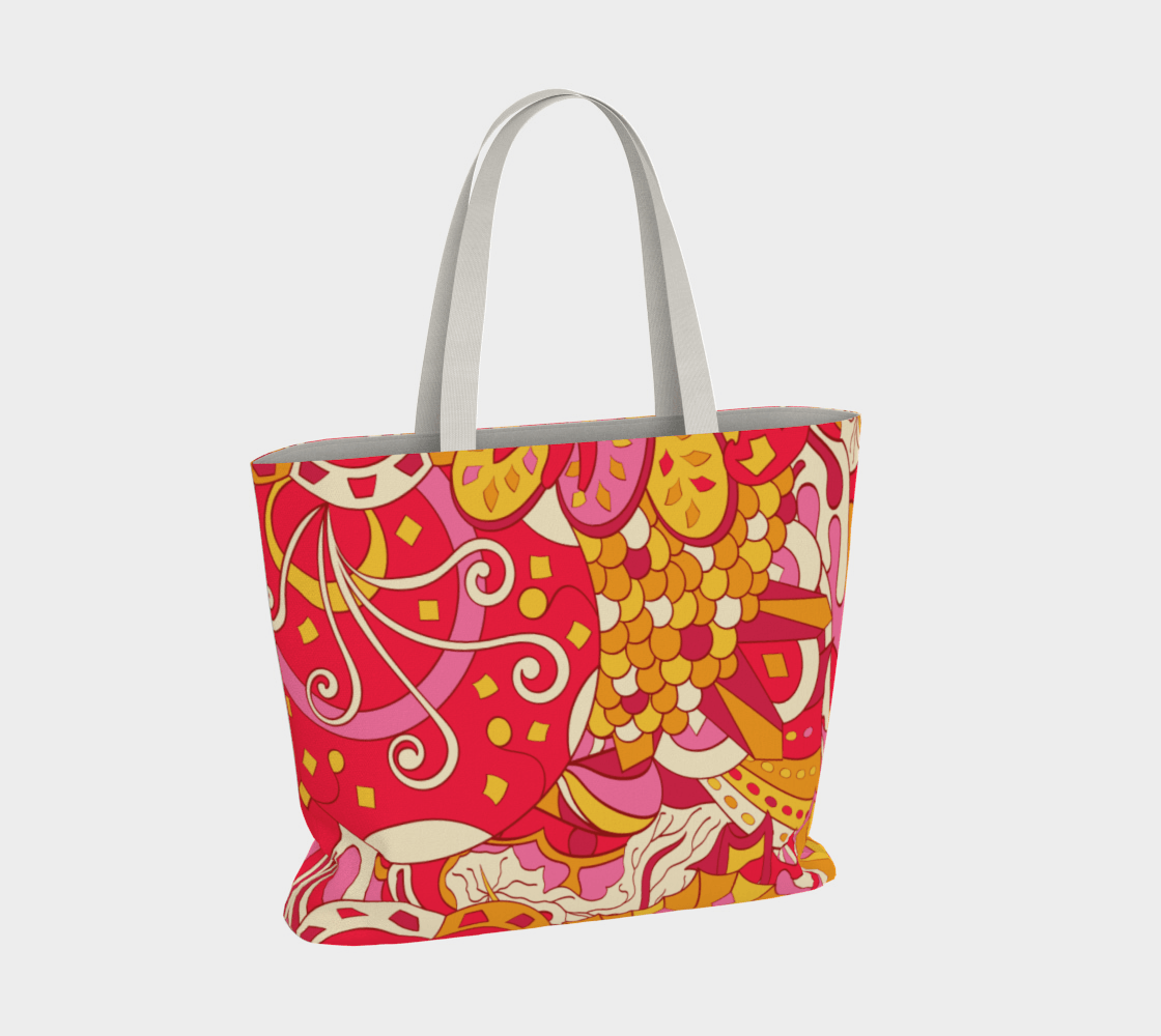 Decora Canvas Carry All Tote Bag - Blissfully Brand