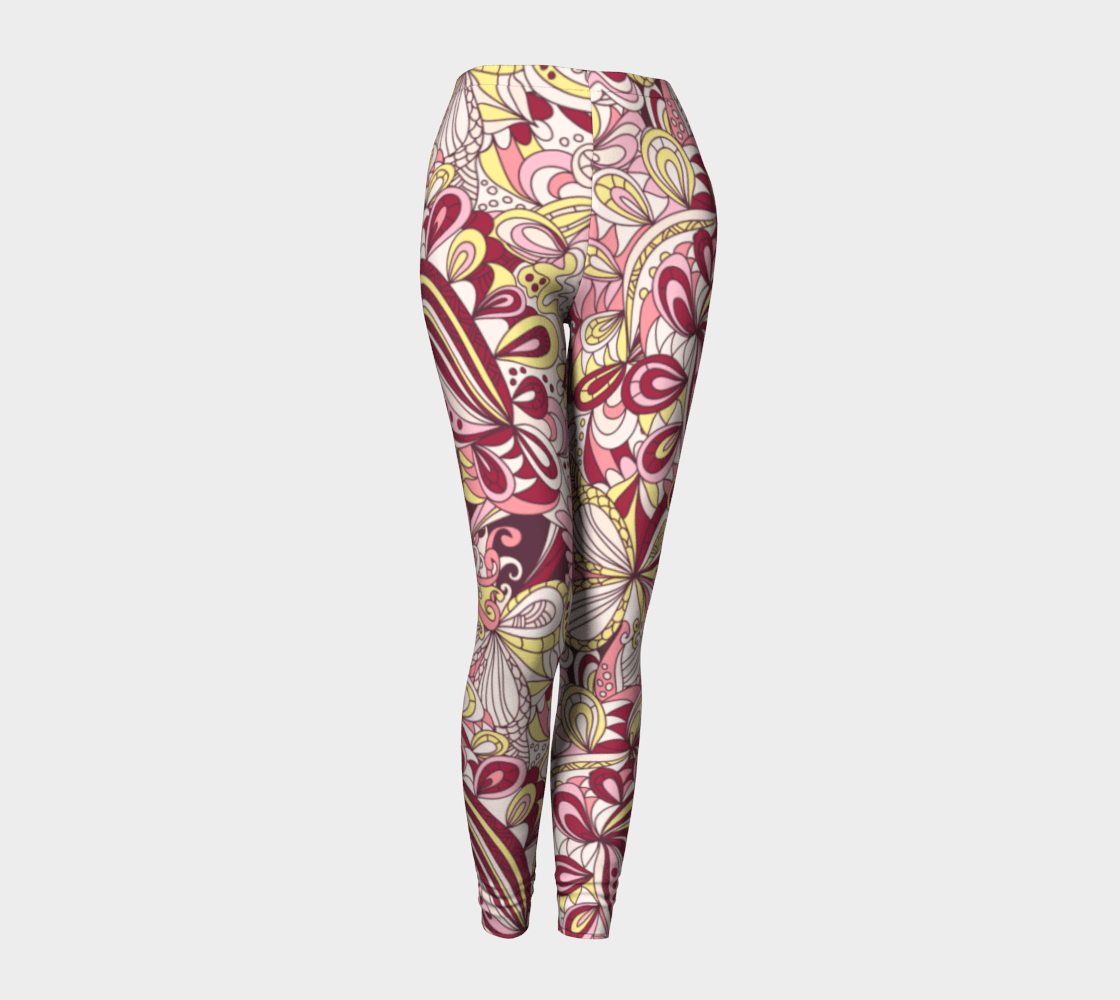 Piki Performance Leggings - Vibrant Abstract Multicolor Floral