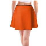 Jina Orange Skater Skirt - Mini or Knee Length - Blissfully Brand