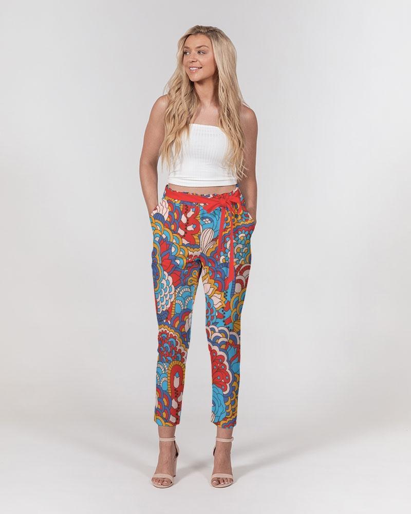 Opula Tie Waist Tapered Pants - Blissfully Brand