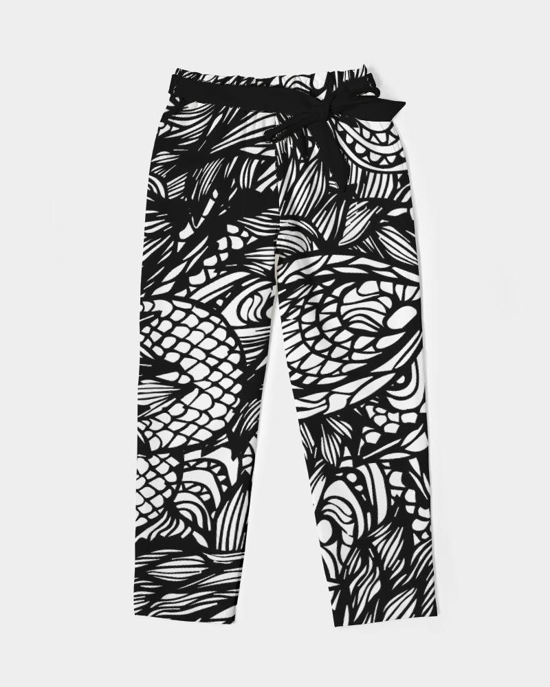 Kona Tie Waist Tapered Pants - Blissfully Brand