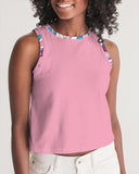 Antina Pink Cropped Tank Top - Blissfully Brand