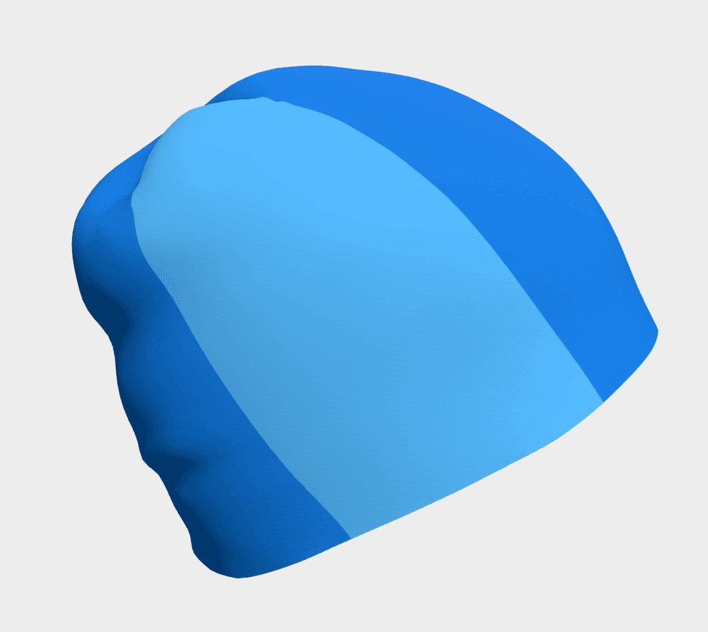Imi Blue Color Block Beanie - Blissfully Brand