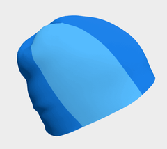 Imi Blue Color Block Beanie - Blissfully Brand