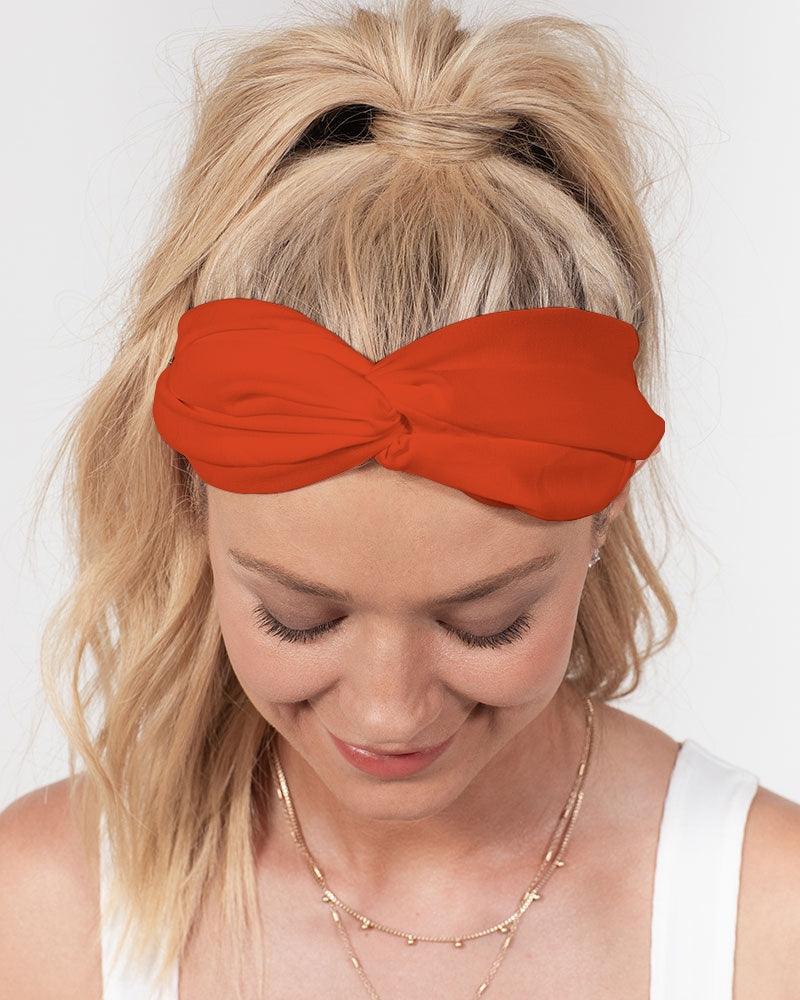 Mina Orange & Red Twist Knot Headband Set - Blissfully Brand