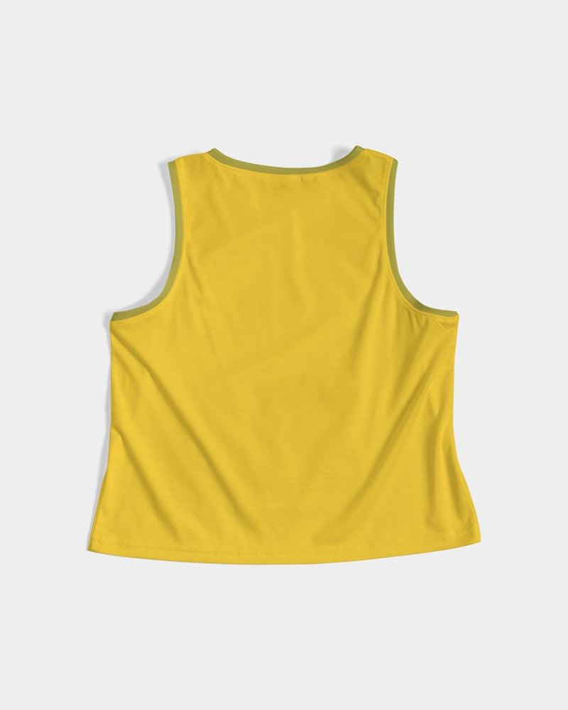 Mimosa Yellow Cropped Tank Top - Blissfully Brand